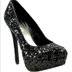 Sequin High Heels